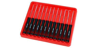 12PC PICK AND HOOK SET WITH FLAT/PHILLIPS AND STAR DRIVERS
