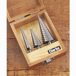 3PCE HSS STEP DRILL METRIC
