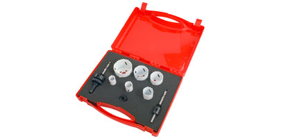 PLUMBERS BI METAL HOLESAW SET IN CARRY CASE