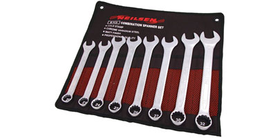 8PC COMBINATION SPANNER SET COLD STAMPED