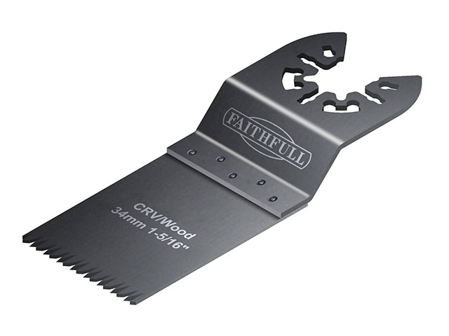 FAITHFULL FLUSH CUT SAW BLADE 34MM WOOD (5PK)