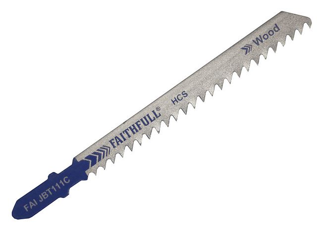 FAITHFULL JIGSAW BLADE 100MM WOOD (PK5)