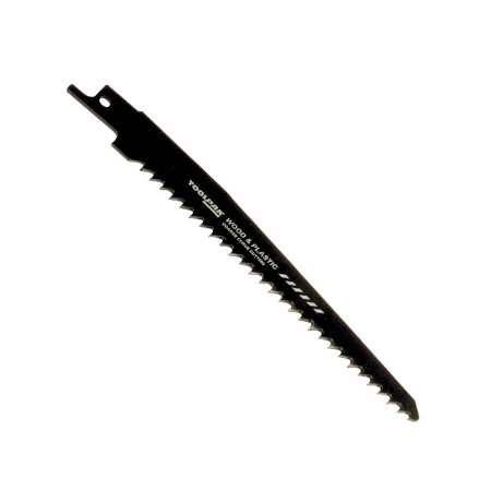 TOOLPAK RECIP SAW BLADE 150MM 6TPI CURVE CUTTING WOOD / PLASTIC (PK5)