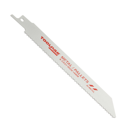 TOOLPAK RECIP SAW BLADE 150MM 10TPI BI-METAL (PK5)