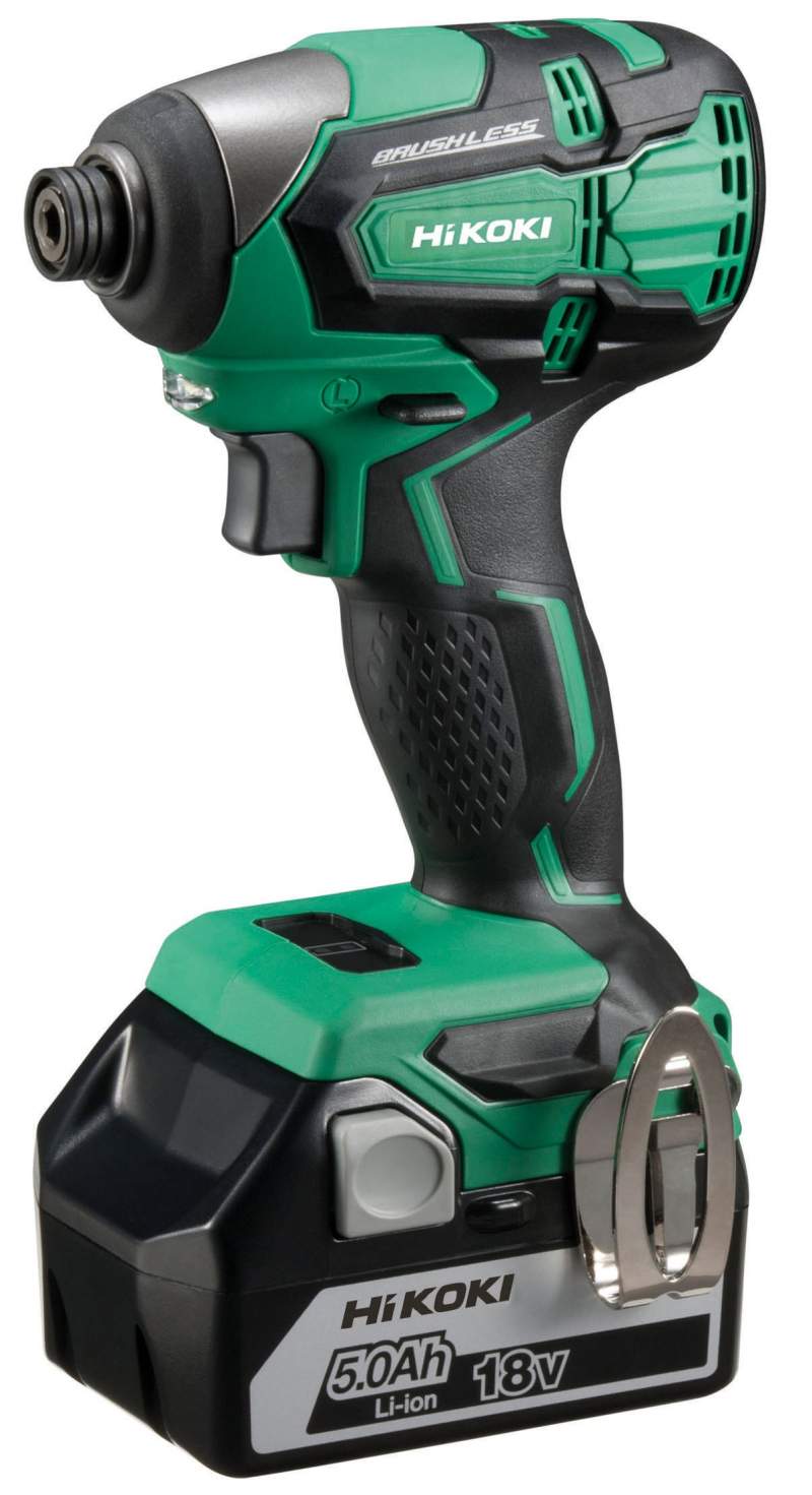 HIKOKI WH18DBFL2 18 V BRUSHLESS IMPACT DRIVER C/W 2 X 5AMP BATTERIES