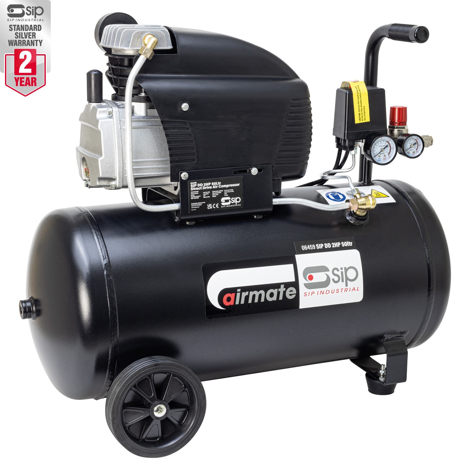 06459 SIP DD 2HP 50LTR DIRECT DRIVE COMPRESSOR
